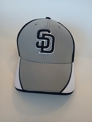 SAN DIEGO PADRES 47 BRAND GRAY WITH NAVY/WHITE HAT CAP, ONE SIZE