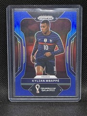 2022-23 Prizm World Cup Kylian Mbappe Blue #/299 France
