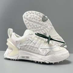 Off Arrow White ODSY-2000 Unisex Casual Sneakers Beige
