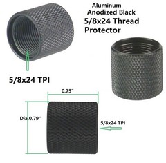 Steel 5/8×24 TPI Thread Protector Cover For Male thread Length upto .75″