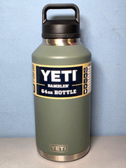 Yeti Rambler 64oz Bottle Chug Camp Green Insulated Bottle Dishwasher Safe -New