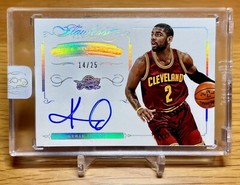 2014-15 Panini Flawless Super Signatures Kyrie Irving Silver On Card Auto /25