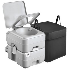 Uimoso Portable Outdoor Toilet with 5.3 Gallon Flush for Camping and Hiking