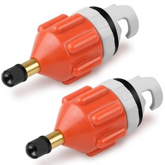 RNSXYAT 2Pcs Stand Up Paddle Board Pump Adapter, Strong Sealing Large, Orange