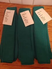 3 Pairs Unisex Irregular Tube Socks- Teal – Size 10-14 Mens/11-12 Ladies