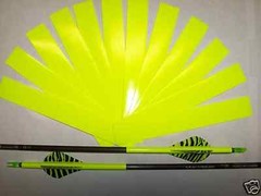 1 Dozen FLO/FLUORESCENT YELLOW ARROW WRAPS + EXTRAS!!! *Multiple Sizes Avail*