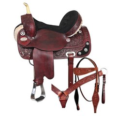 Western Horse Treeless Saddle American Leather Trail Barrel Tack