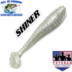shiner 12ct 3.5” Swim Bait Ripper Bass Fishing Veteran Made