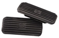 EQUIROYAL Black Ridged 4 3/4″ Stirrup Pads