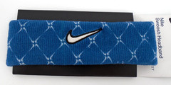 Nike Swoosh HeadBand Adult Dri-Fit Court Blue/Black/Sail