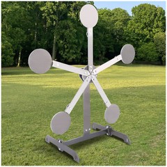 Portable Metal Reactive Steel Shooting Target – 8in Paddles “No Weld”
