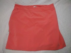 Izod Flex Golf Pickleball Preppy Activewear Casual Athleisure Peach Skort Sz 14