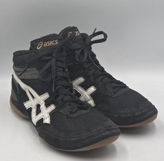 ASICS Matflex J100N Wrestling Shoes Mens 7.5 Womens 9 Black Sneakers