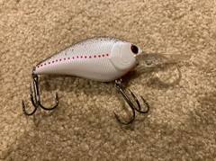 LUCKY CRAFT 2.5 DD RC White Black Shad Rick Clunn Rare