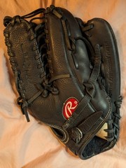 Rawlings TrapEze 12 3/4 Inch Gold Glove Gamer Pro Design Black Model GG601G RHT
