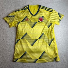 NEW Adidas Colombia National Team 2019 Home Jersey Yellow Blue DN6619 Mens XL
