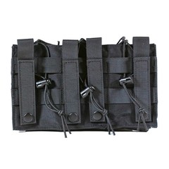 MUCTAC Kangaroo Triple Mag Pouch – 1000D Nylon, Holds 3 – 5.56 & 9mm Mags – BLK