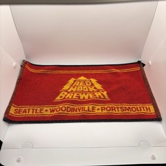 Sir Christopher Hatton Red Hook Brewery Golf Towel Bar Towel Red Yellow Gold