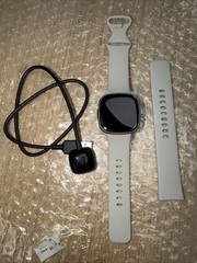 Fitbit Sense 2 Advanced Health & Fitness Smartwatch Lunar White Bluetooth GPS