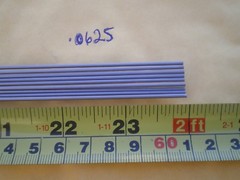 25 PCS. STAINLESS STEEL STRAIGHT LURE SHAFT WIRE FORM .0625 (1/16″) X 24″