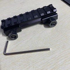 1 Pack Flat-Top 8 Slots Riser Mount Base 1/2(0.5)» for 20mm Picatinny Rail
