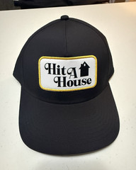 Black Snapback Hat Cap «Hit a House» Waffle House Logo Adjustable