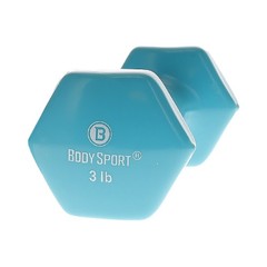 Body Sport Vinyl Coated Dumbbell Weight (Single) – Strength Training Equipment