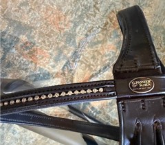 Passier & Sohn Crystal Browband Padded Dressage Snaffle Bridle