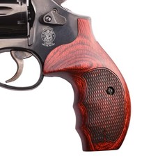 Altamont S&W K and L Round Combat Fingergroove Revolver Grip – Real Wood Gun …