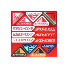 Axiom Disc Golf Logo Sticker Sheet 8.5″ x 8.5″