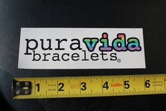 COSTA RICA Pura Vida Bracelets Surfboard Rare Sealed Vintage Surfing STICKER