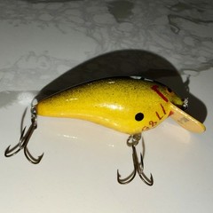 Vintage Fred C Young Hand Carved And Signed #1785 Big-O Crankbait
