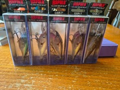 Lot of 5 Rapala Glass Shad Raps GSR-7 new Free shipping!