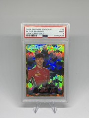 2024 Topps Chrome Sapphire Formula 1 Oliver Bearman #22 1954 Topps Gold /50 F2