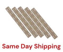 Bravo Company BCM 5.5 inch M-lok Rail cover 5 Pack FDE Flat Dark Earth