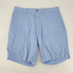 Polo Golf Ralph Lauren Mens 33 Blue Cotton Twill Stretch Chino Shorts Light Blue