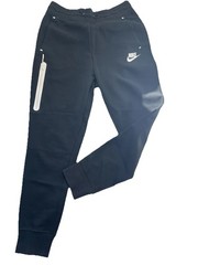 NIKE Logo black Cotton Polyester Tracksuit Pants Cuffed Joggers