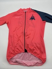 Moretti Cycling Shirt Women X-Large Full Zip High Neck Graphic Print..#30605