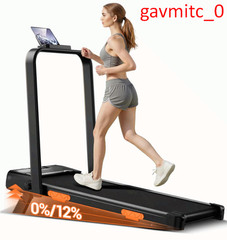 12% Incline Walking Pad, Foldable Under Desk Treadmill, 2.5HP, 300lb Cap