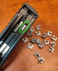 Taurus TX22 steel striker block and spring replacements