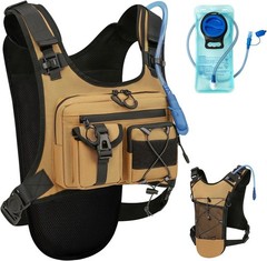 USA Original Patent Running Hydration Vest Backpack, Lightweight Chest Pack with