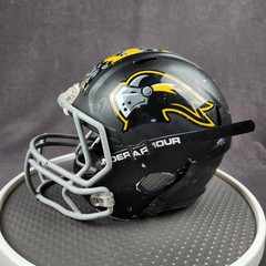 Knights Riddell Full Size Large Football Helmet Black Yellow Digital Camo