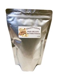 Dehydrated Diced Potatoes Mylar Bag~Emergency Food Supply~Long Term Storage 1.5#
