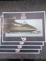 Vintage Arctic cat 1979 El tigre 6000 dealer show paper placemats NOS Excellent
