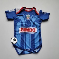 Baby one piece baby chivas futbol blue jumpsuit bebe