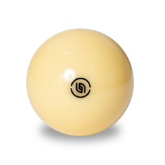 Aramith Tournament Pool Cue Ball 2 1/4″ with Black Logo