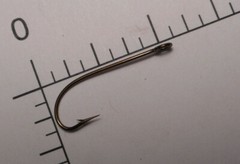 100 MUSTAD #6 Fly Tying SPROAT HOOK LARGE RING BRONZED, 1/4 longer NORWAY 3369 A