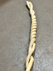 47″ Rare Double Helix Bittersweet Staff Natural Spiral Walking Stick – DNA Twist