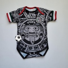 Baby one piece baby Mexico futbol Black jumpsuit bebe