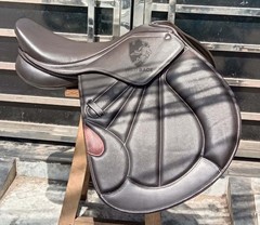 WILD RACE Leather Jumping/Close contact, Double Flap Changeable Gullets Saddle